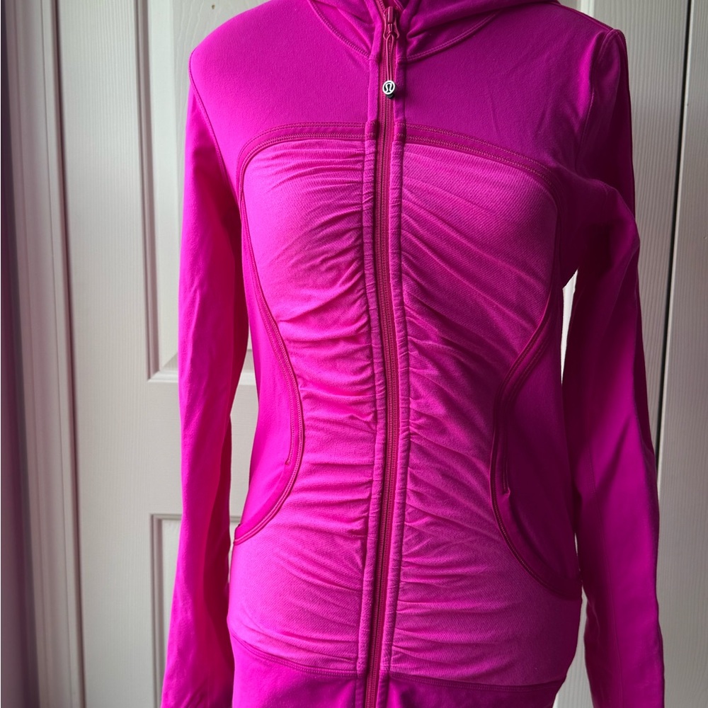 Lululemon Athletica Pink Performance Jacket with Ruching